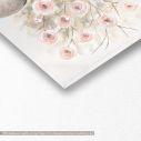 Canvas print Vase with flowers I, panoramic