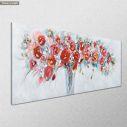 Canvas print Roses in vase, panoramic