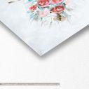 Canvas print Roses in vase, panoramic
