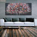 Canvas print Ornamented tree, panoramic