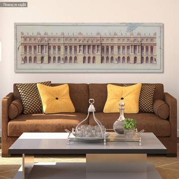 Canvas print Building in gravure, panoramic