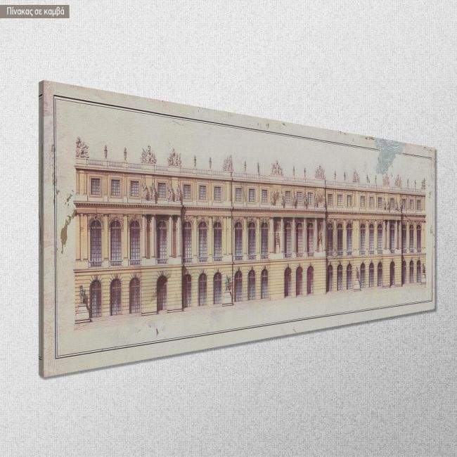 Canvas print Building in gravure, panoramic