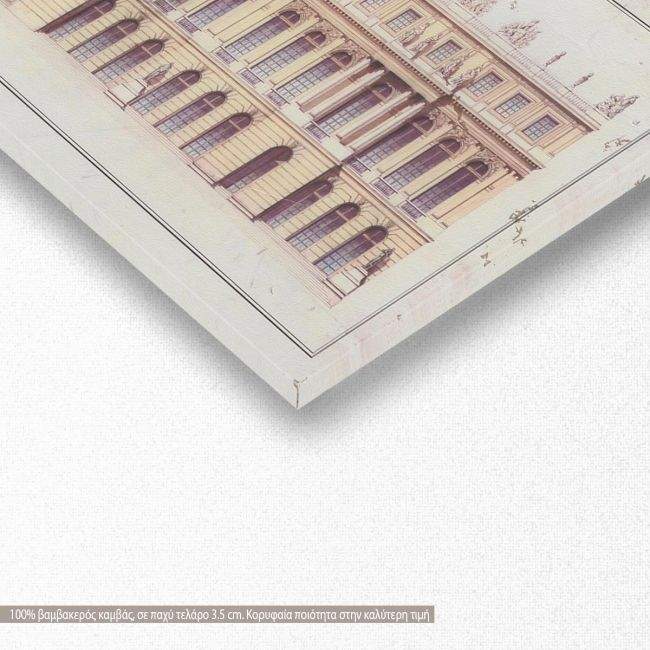 Canvas print Building in gravure, panoramic