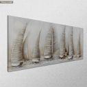 Canvas print Sailing ships, panoramic