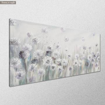 Canvas print White flowers I panoramic Framed canvas View 1 2