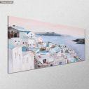 Canvas print A Greek island scenery, panoramic