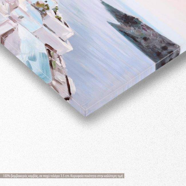 Canvas print A Greek island scenery, panoramic