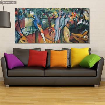 Canvas print The zoo, Macke A. panoramic
