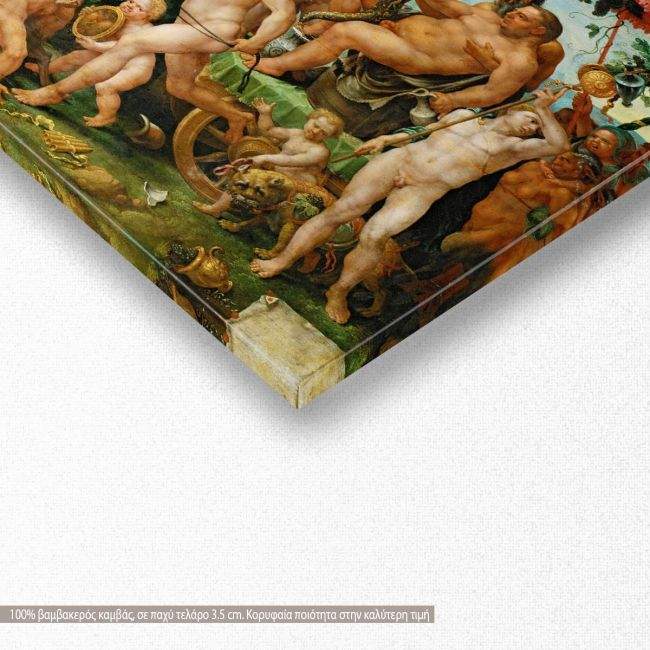 Πίνακας ζωγραφικής The Triumphal Procession of Bacchus, Maarten van Heemskerck. panoramic, αντίγραφο σε καμβά, λεπτομέρεια