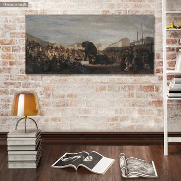 Canvas print Festival in Munich, Volanakis panoramic