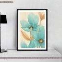 Watercolor flowers, poster