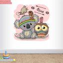 Kids wall stickers Coala and owl for girls