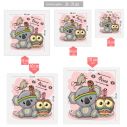 Kids wall stickers Coala and owl for girls