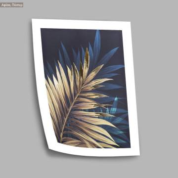Gold blue plant, poster 2