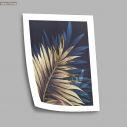 Gold blue plant, poster