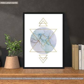 Gold & marble synthesis, poster