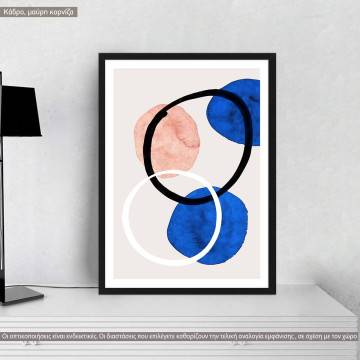Abstract Circle synthesis, αφίσα, κάδρο, μαύρη κορνίζα