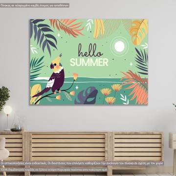 Canvas print, Tropical landscape  Hello Summer