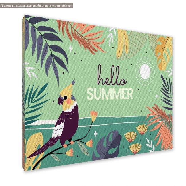 Canvas print, Tropical landscape  Hello Summer