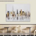 Canvas print Abstract city panorama