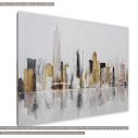 Canvas print Abstract city panorama