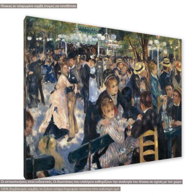 Canvas print Dance at Le moulin de la Galette,Renoir A.