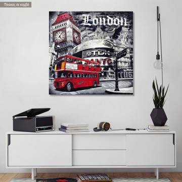 Πίνακας σε καμβά A London tour