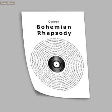 Bohemian rhapsody (on vinyl), αφίσα, κάδρο 2