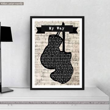 My way (in boxing gloves), poster