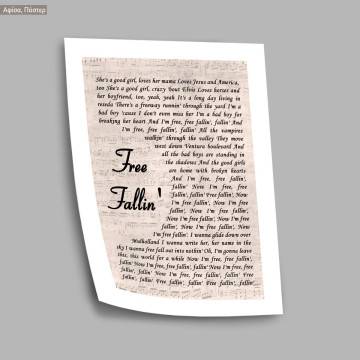 Free falling (on partiture), poster 2