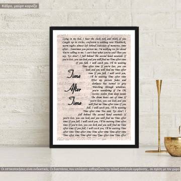 Time after time (on partiture), poster