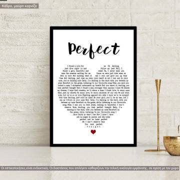 Perfect (in heart), poster