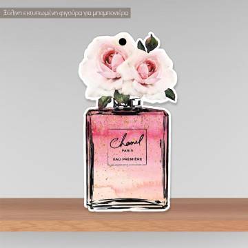 Ξύλινη φιγούρα για μπομπονιέρα, Perfume Bottle Flower 2