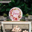 Wooden printed sign, flowerswraith personalized