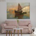 Canvas printFishing boats at sunset, Oikonomou