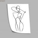 Abstract woman form, poster