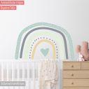 Παιδικό αυτοκόλλητο, Ουράνιο τόξο σε αποχρώσεις του πράσινου
