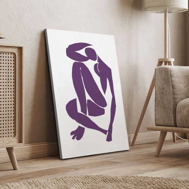 Canvas print Minimal body reart (original Matisse H)  Poster with black frame View 4