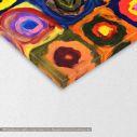 Canvas print Squares with concentric circles reart (original by W. Kandinsky)