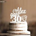 Cake topper You go... wooden or plexi