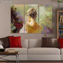 Canvas print Portrait of a girl,3 panels