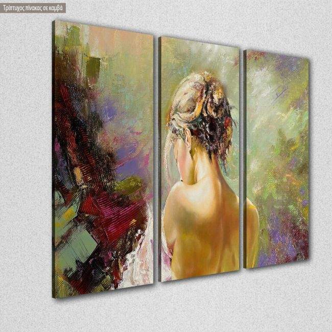 Canvas print Portrait of a girl,3 panels