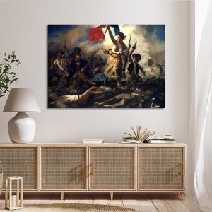 Πίνακας ζωγραφικής Liberty Leading the People Delacroix Eugene Καμβάς τελαρωμένος Όψη 1 2