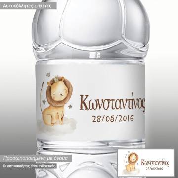 Αυτοκόλλητη ετικέτα Κομψό Λιονταράκι ζωγραφιστό 9.5x4.5