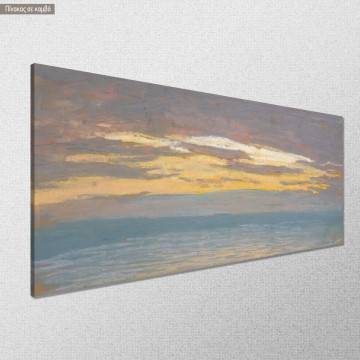 Πίνακας ζωγραφικής View of the sea at sunset Monet C. Καμβάς τελαρωμένος Όψη 1 2