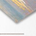 Canvas print View of the sea at sunset, Monet C, reproduction
