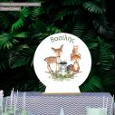 Wooden printed sign, Forest animals partypersonalized