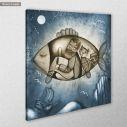 Canvas print Travel in the big fish