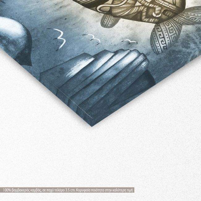 Canvas print Travel in the big fish