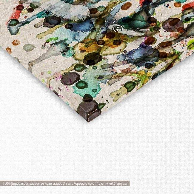 Πίνακας σε καμβά Watercolor female profile, λεπτομέρεια